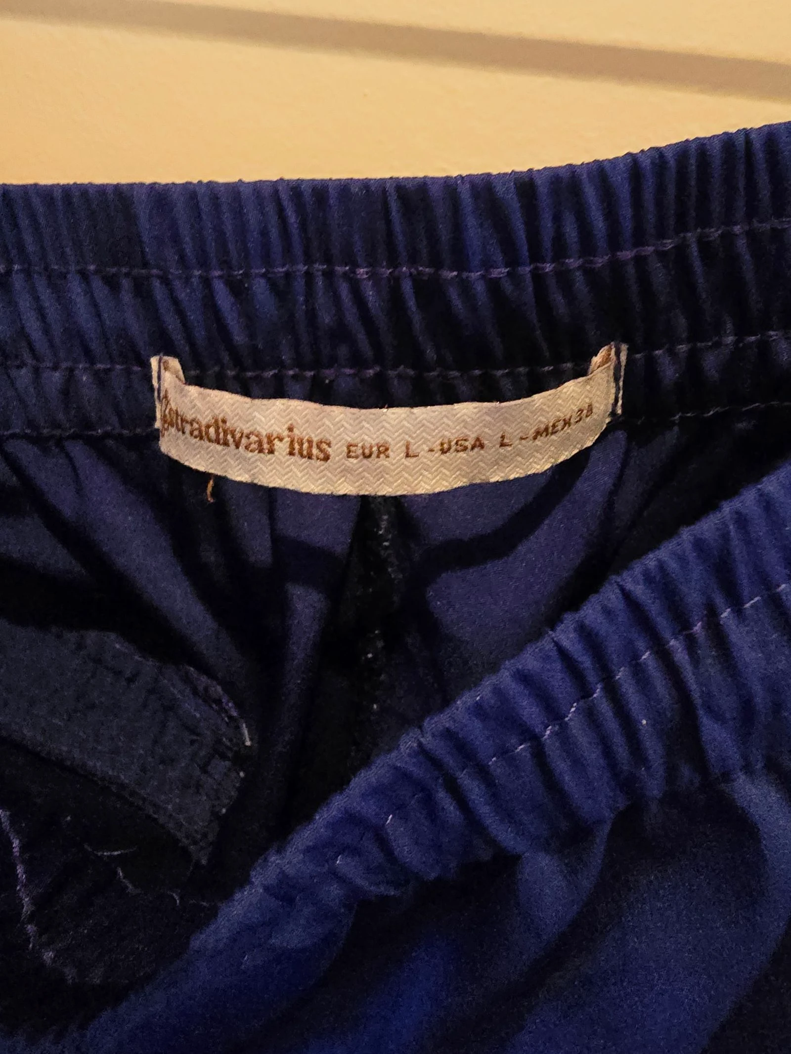 Pantalon fluide bleu marine Stradivarius – photo 2
